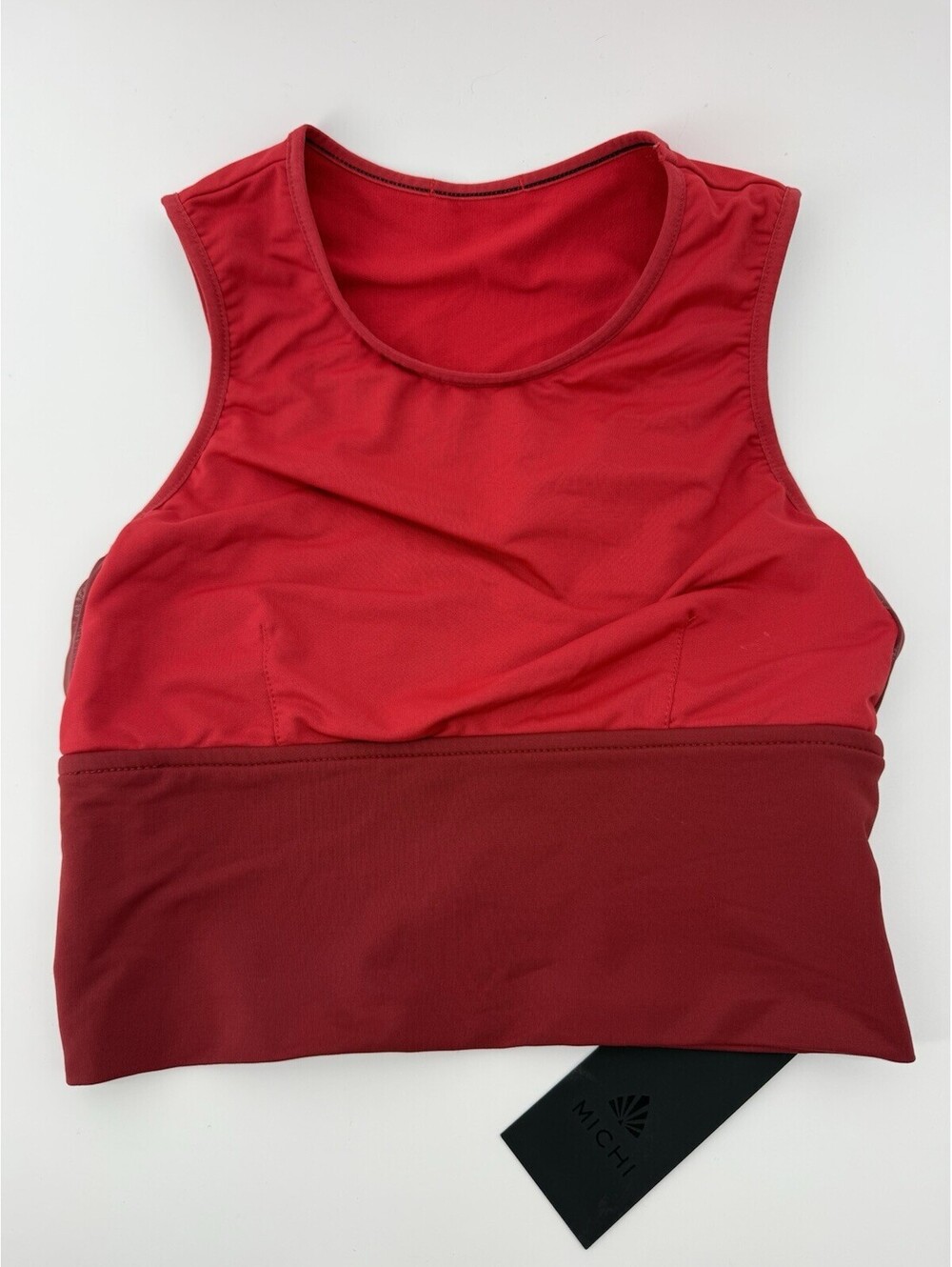 Michi Activewear Womens Ignite Crop Bra Top Small (2547) Red NWT